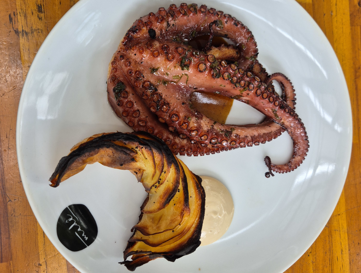 Contemporary plated seafood